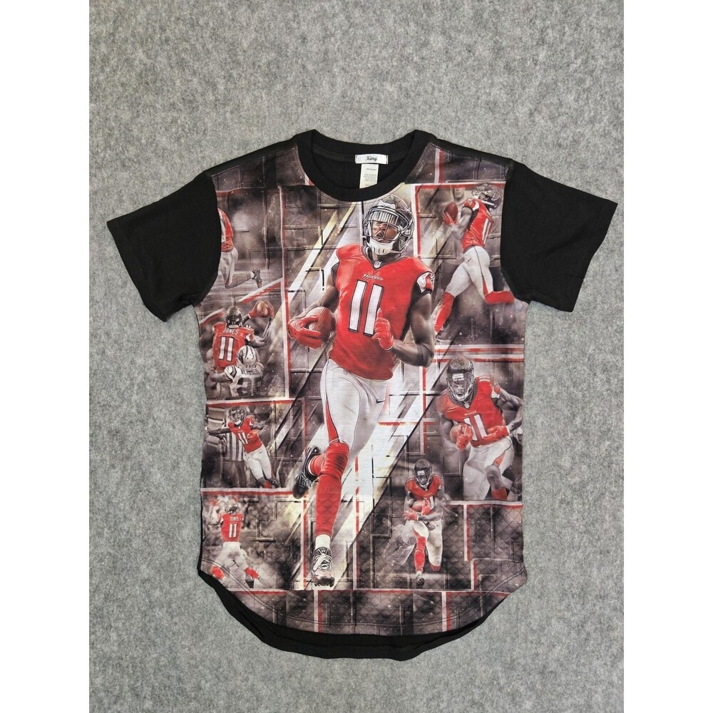 Julio Jones #11 King Made in USA Polyester All Over Graphic Shirt Men's Sz S